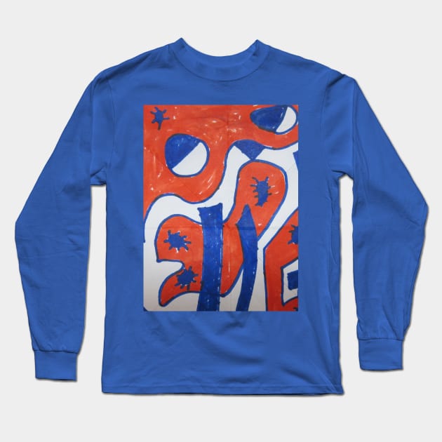 abstract77 Long Sleeve T-Shirt by robrush47